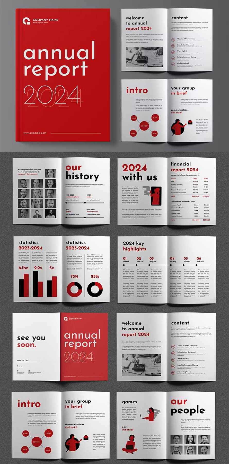 Annual Report Brochure Templates