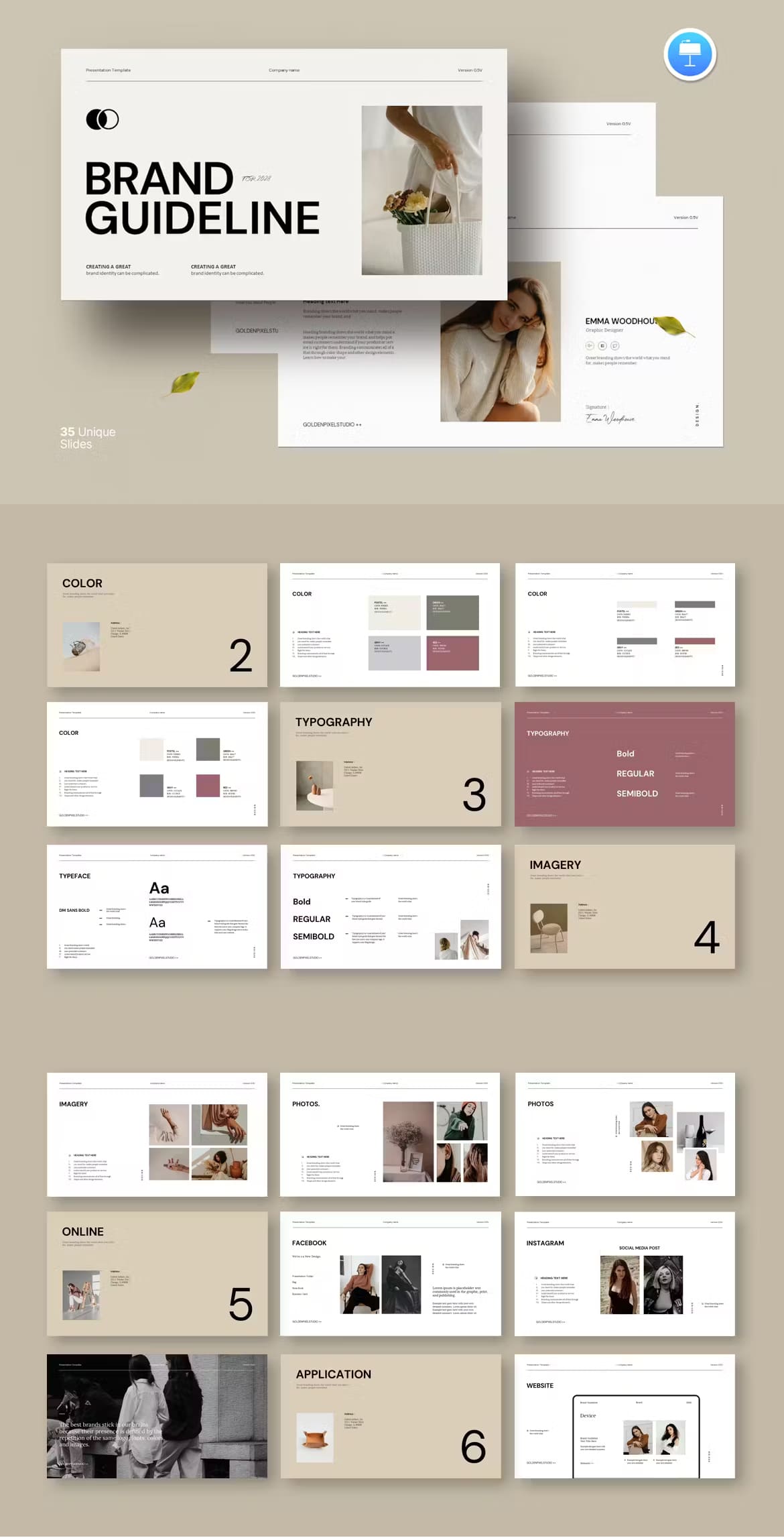 Brand Guideline Keynote Templates