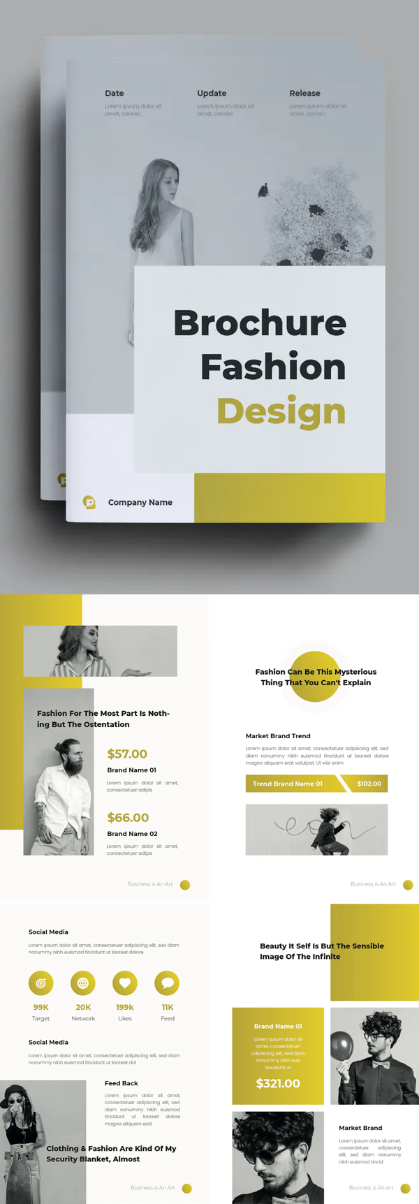 Fashion Design Brochure Template