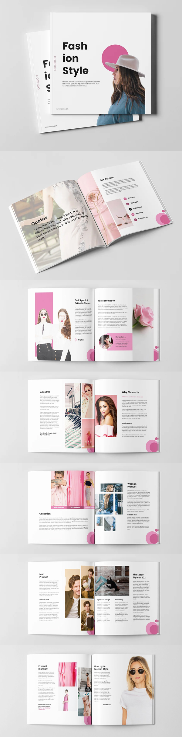 Fashion Brochure Square Template