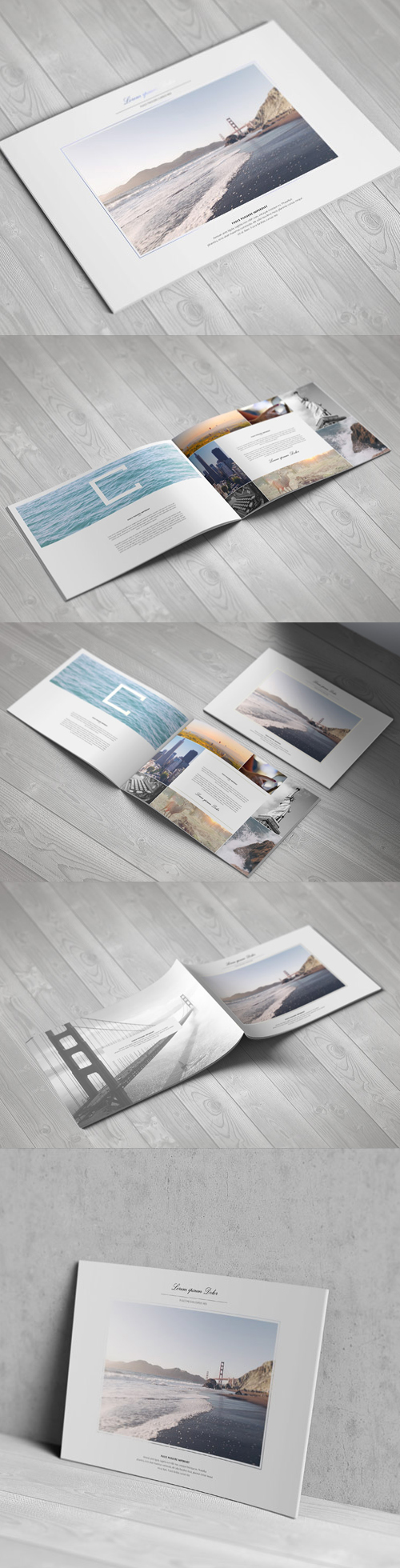 A4 Landscape Brochure Mock-Up Template