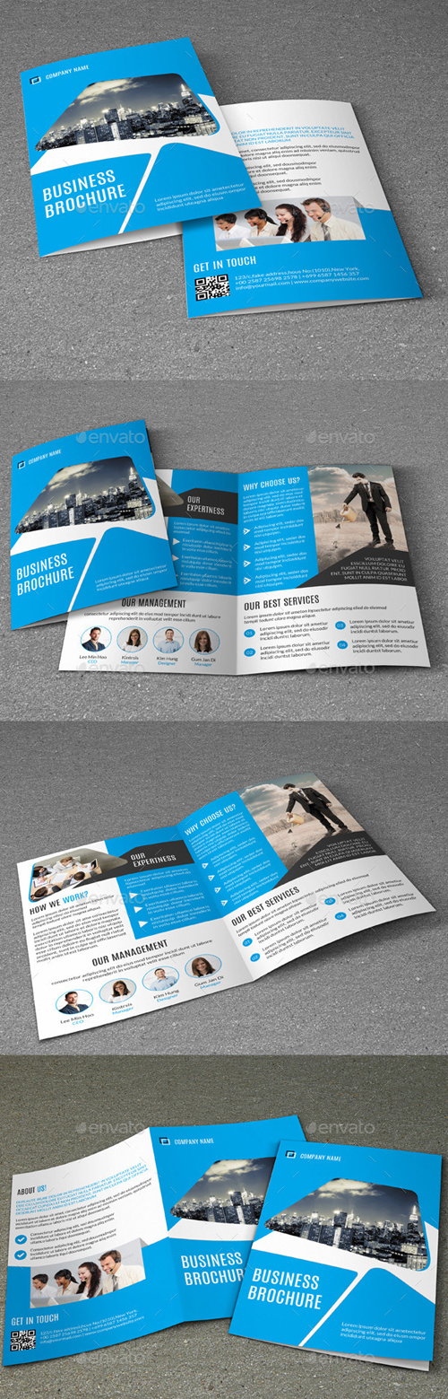 Corporate Bifold Brochure Template