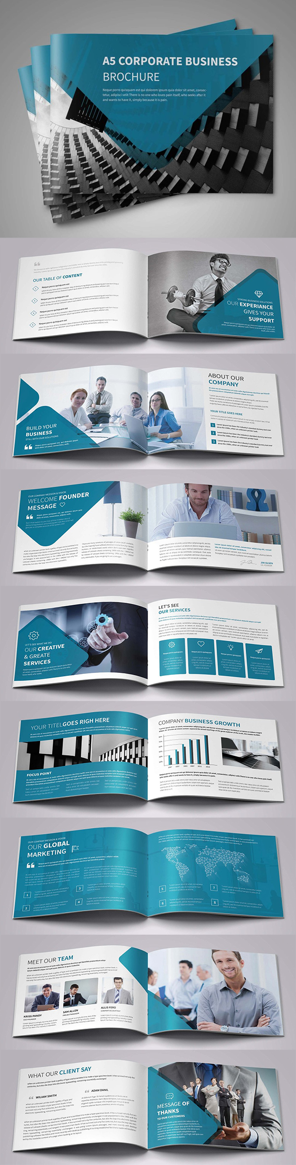 Corporate Landscape Brochure Template