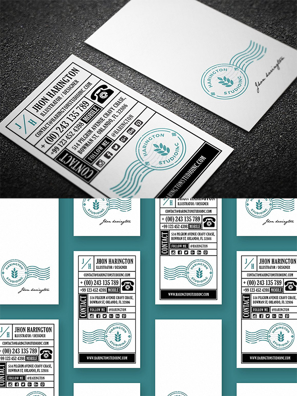 Studio Retro Business Card Template