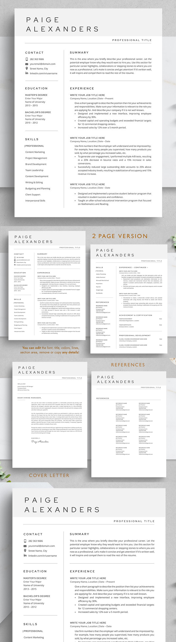 Modern Resume Template