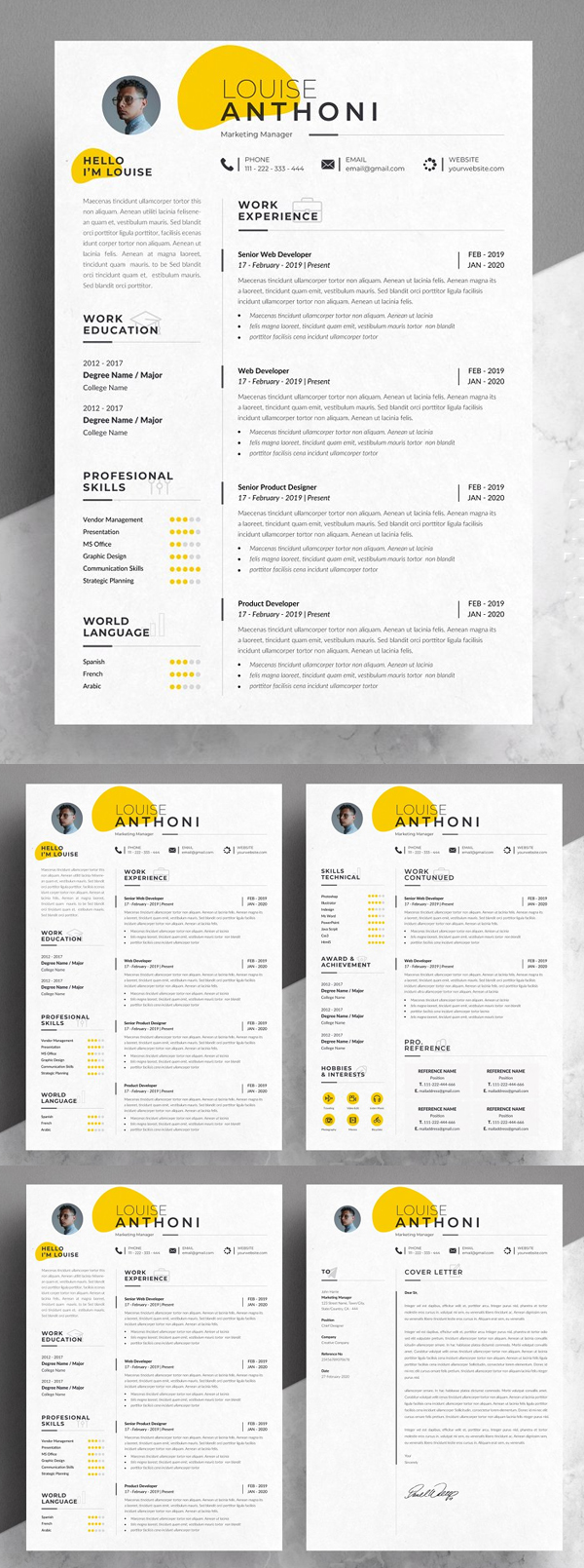 Creative Word Resume