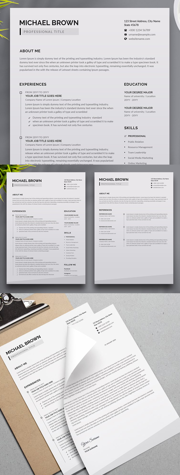 Minimal Resume / CV Template