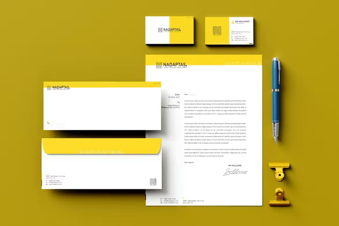 Corporate Identity And Branding Set