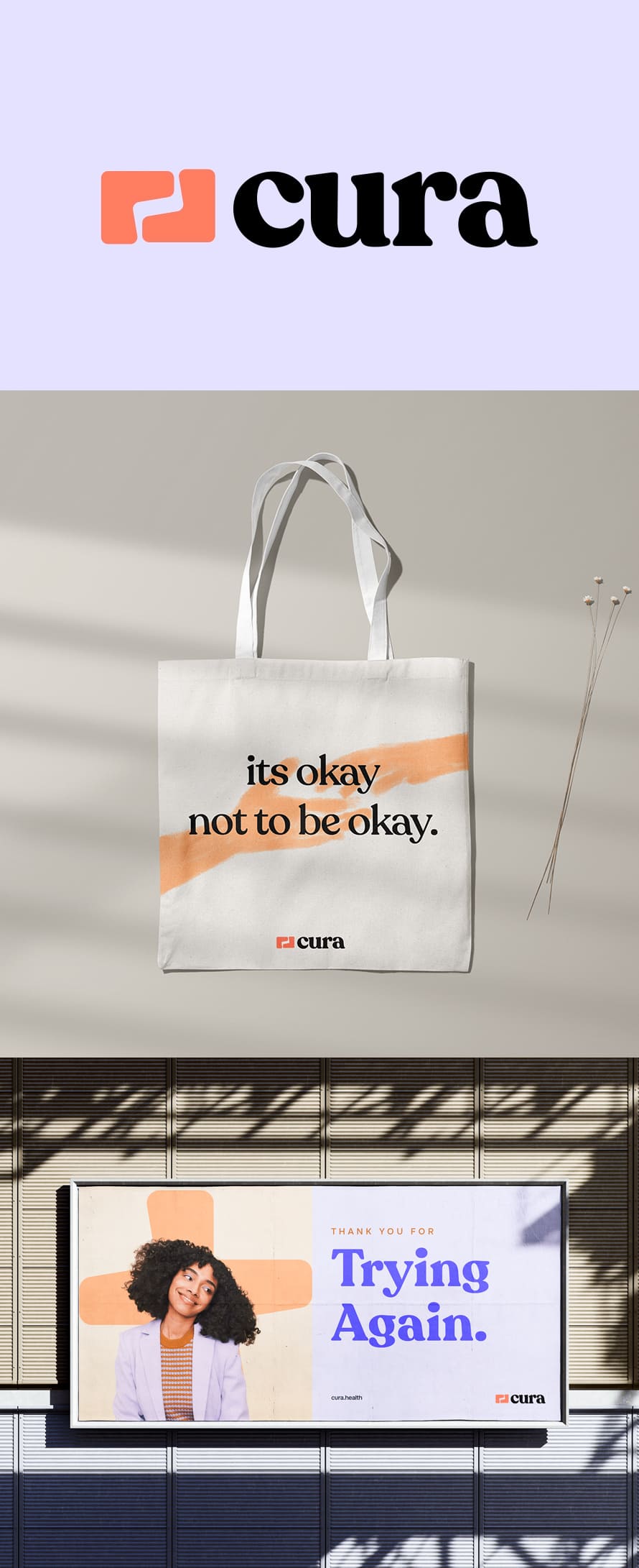 Cura Mental Health Visual Identity