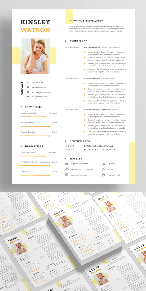 Clean Resume CV Template