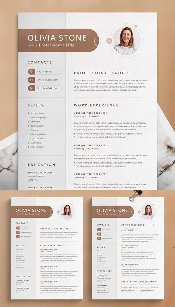 Olivia Resume Template