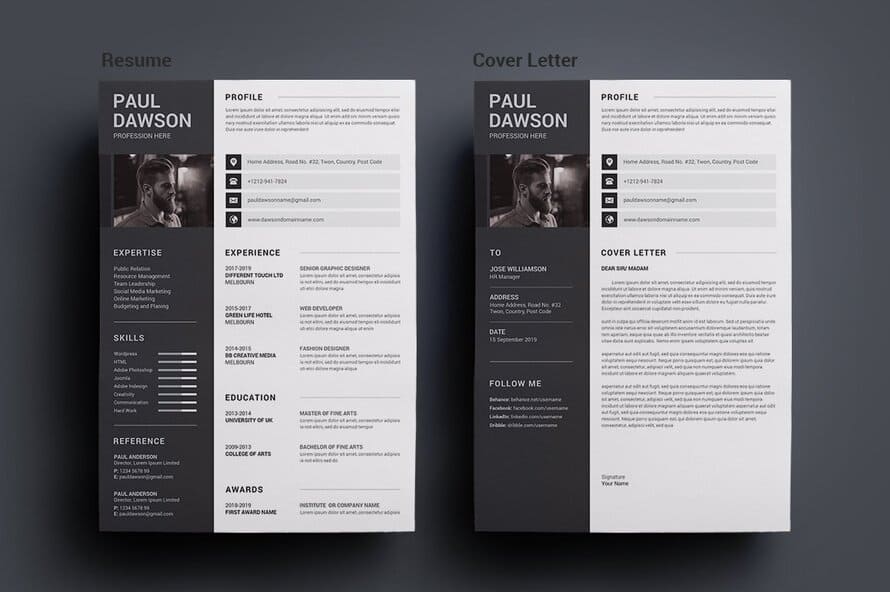 Impressive Resume Cv Template