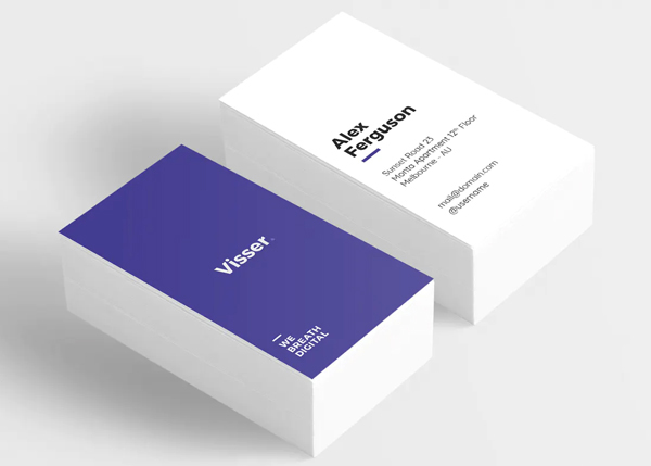 Visser Minimal Business Card