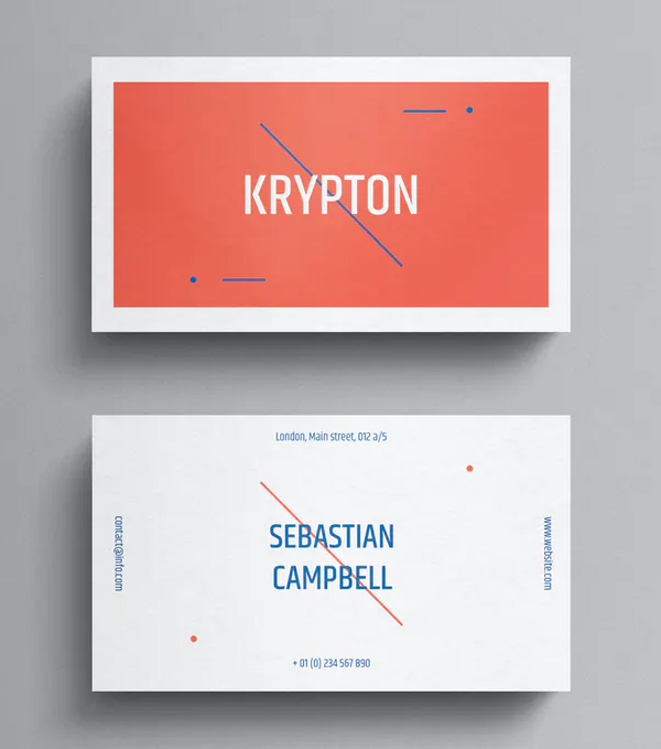 Super Minimal Business Card Template