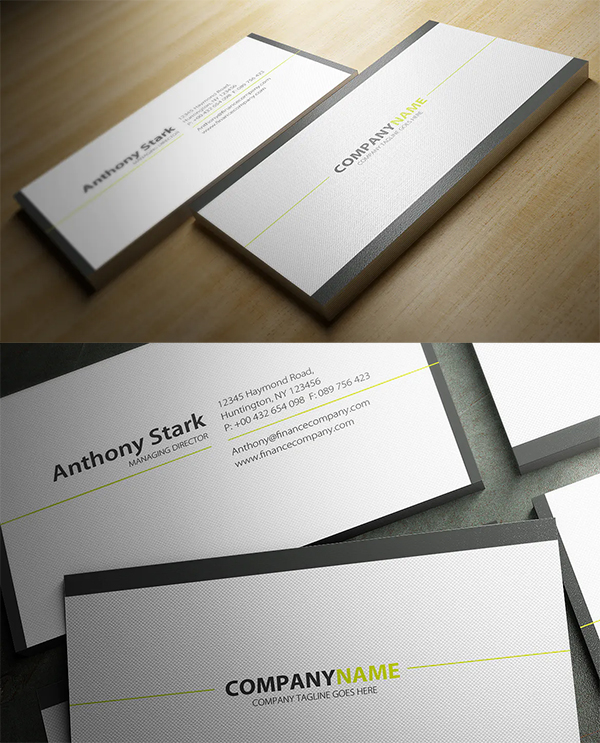 Creative Minimal Business Card Design