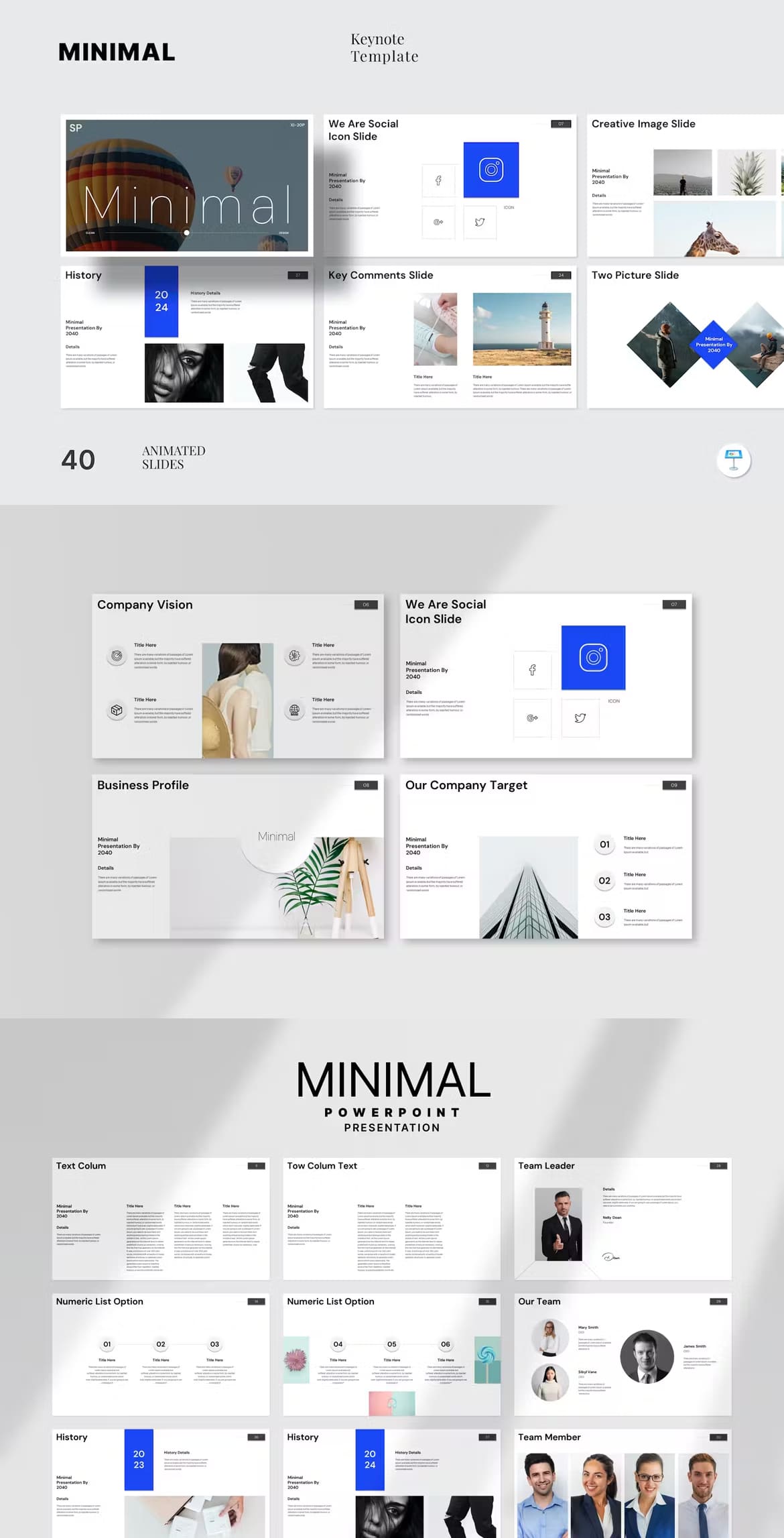 Minimal Brand Guidelines Keynote Template