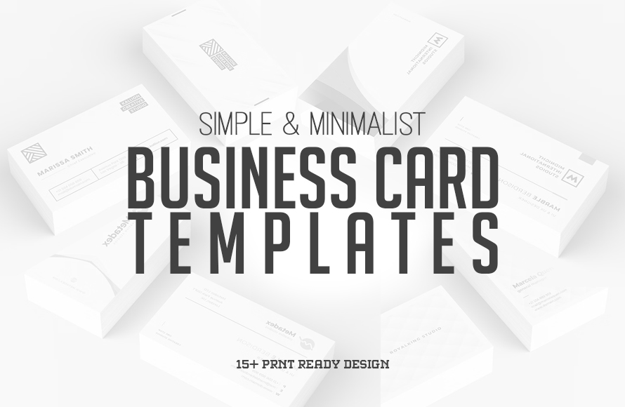 Minimalist Business Card Templates