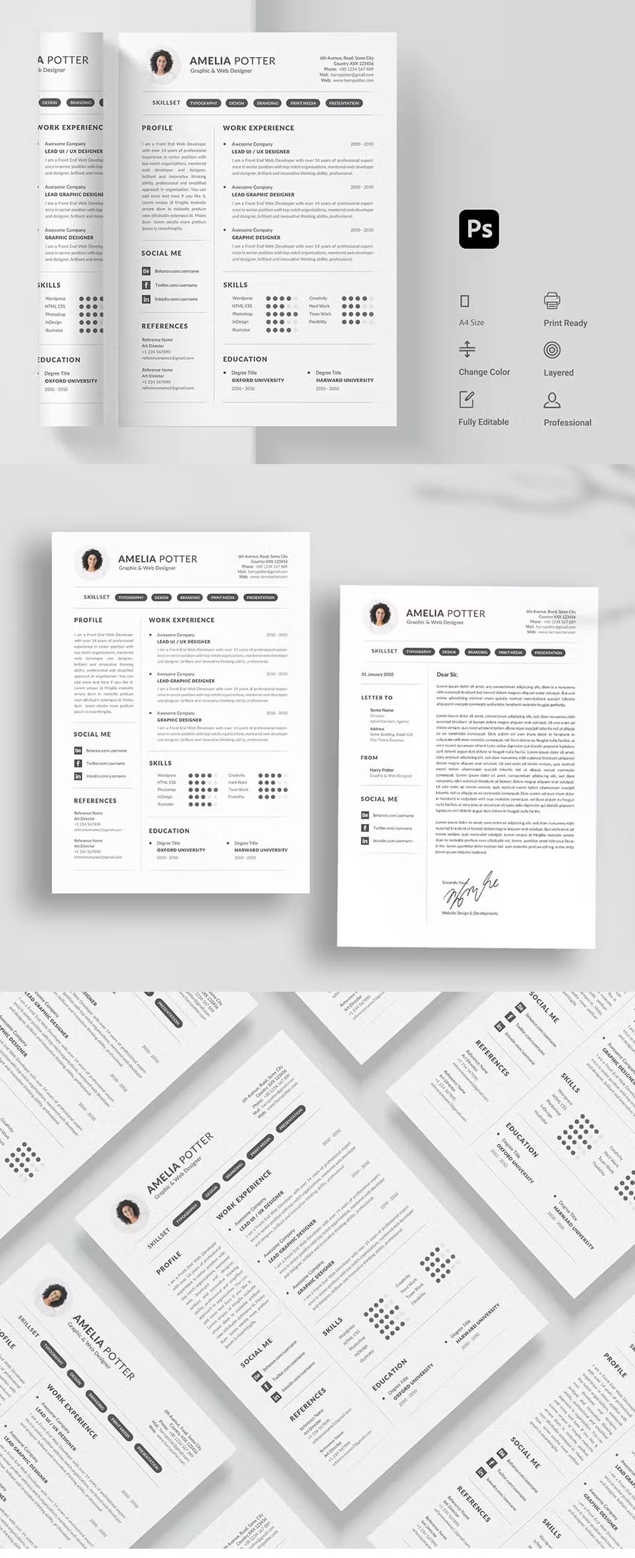 Minimal Cv Resume Template