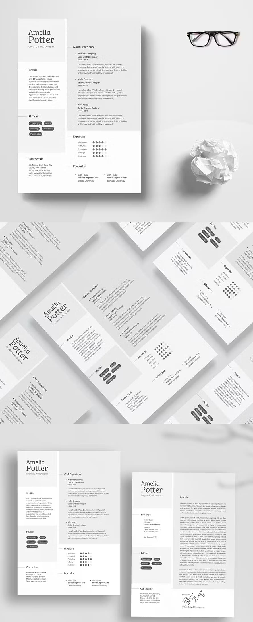 Minimalism Cv Resume Template