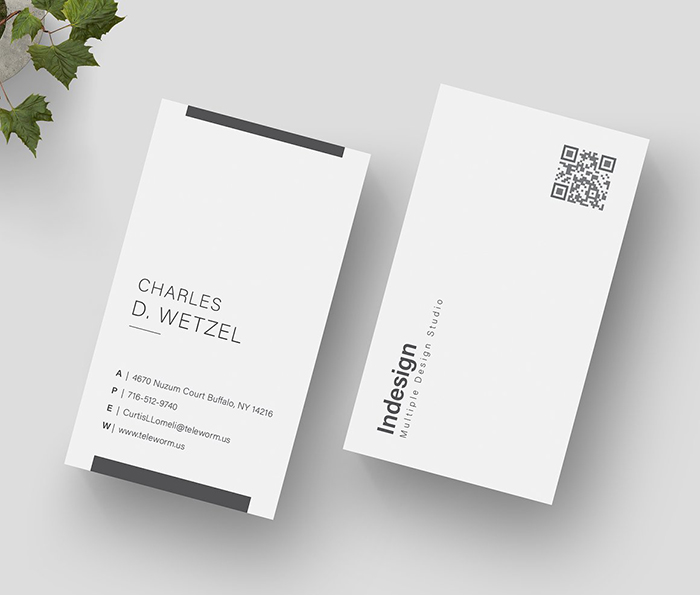 Minimalist Business Card Template Design