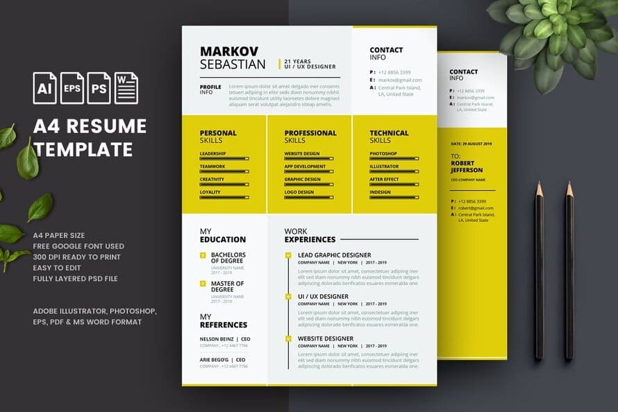 Minimalist Cv Resume Template