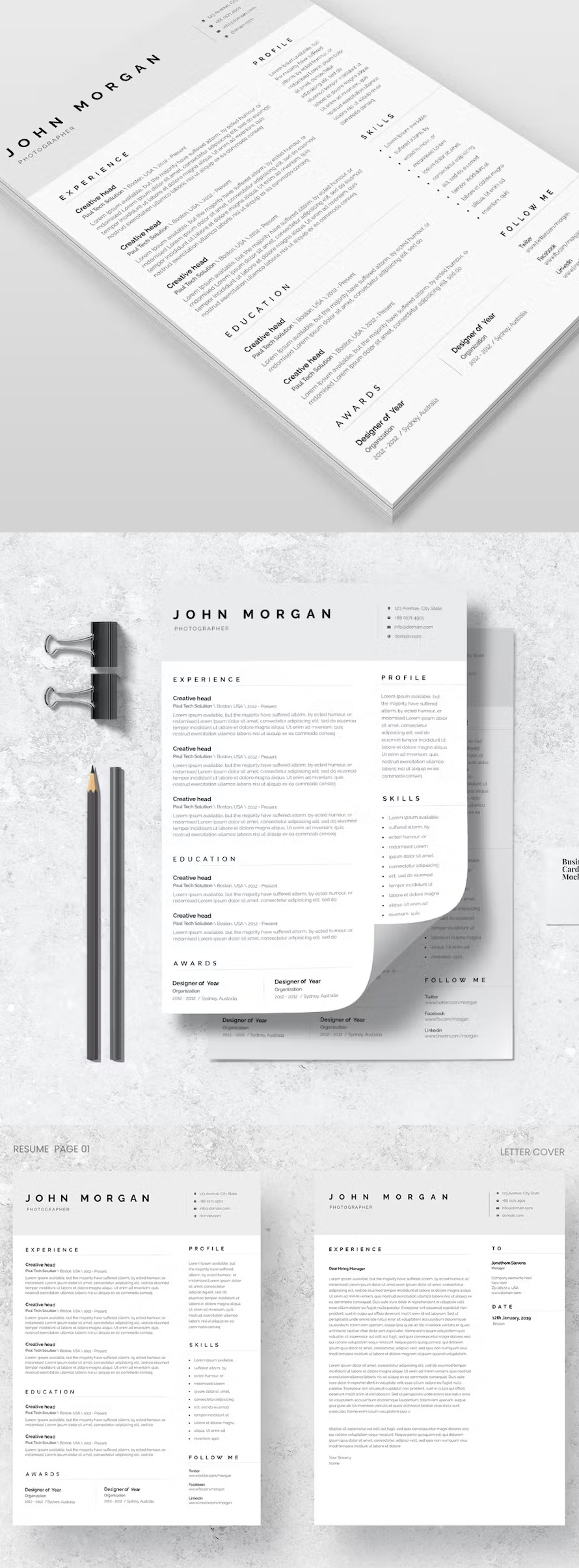 Minimalist Word Resume Template