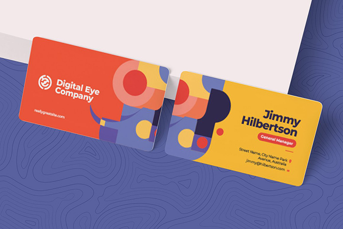 Modern Side Business Card Template