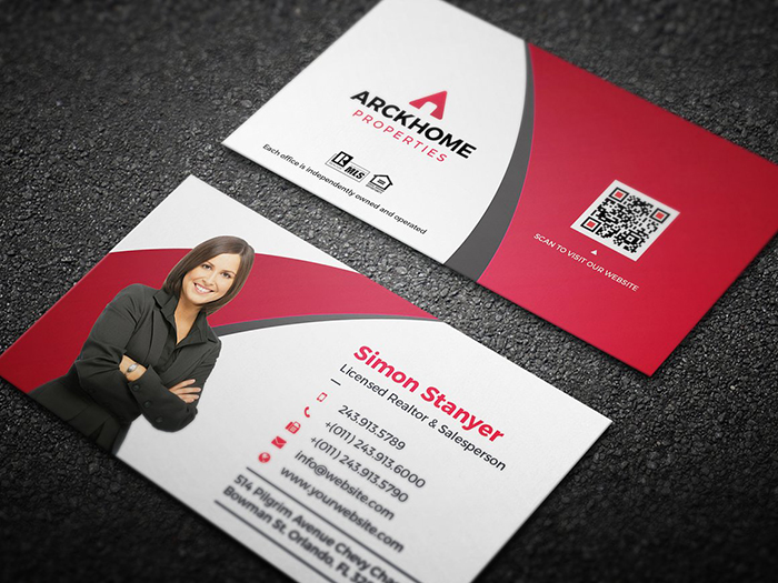 Real Estate Business Card Design