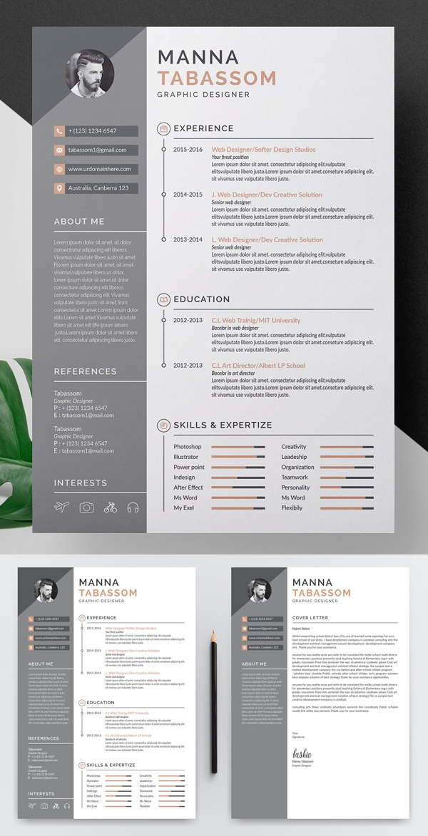 Fresh Resume Template Design