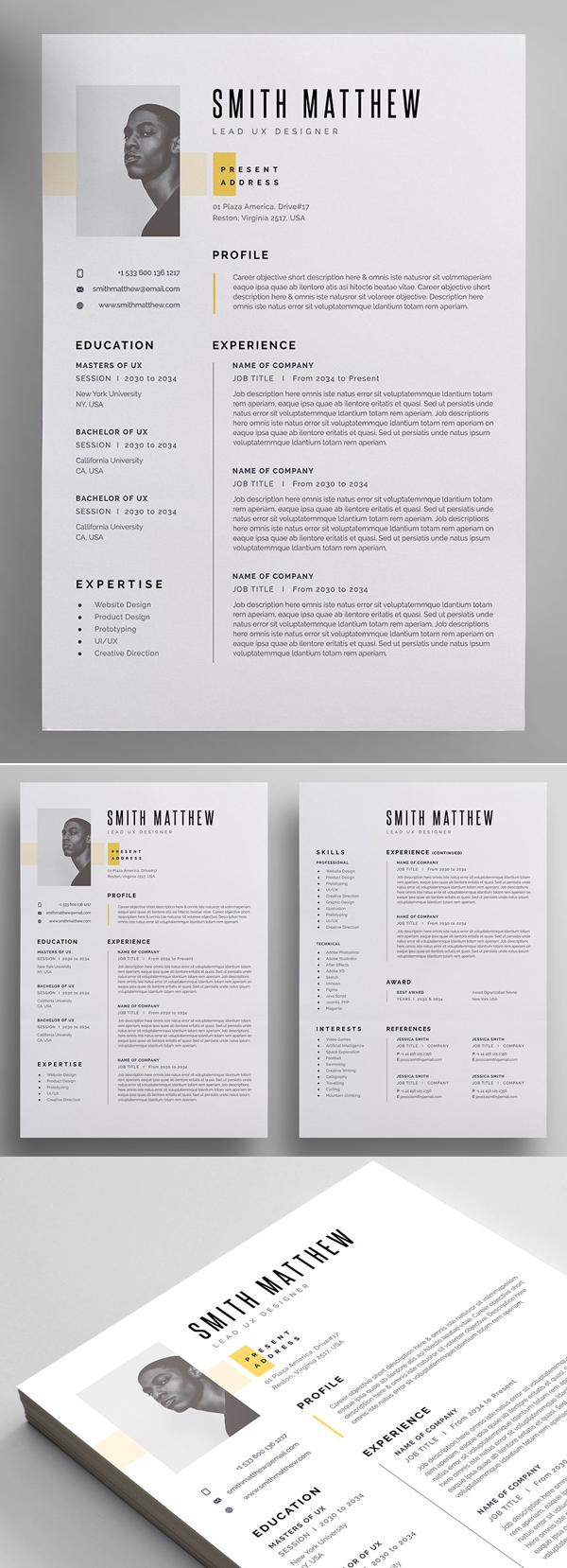 Simple Resume / CV Template