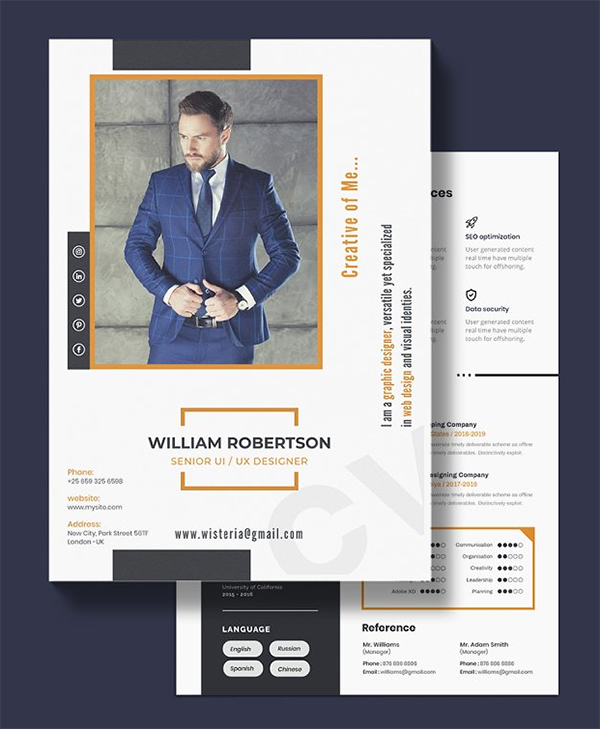 Creative Resume / CV Template