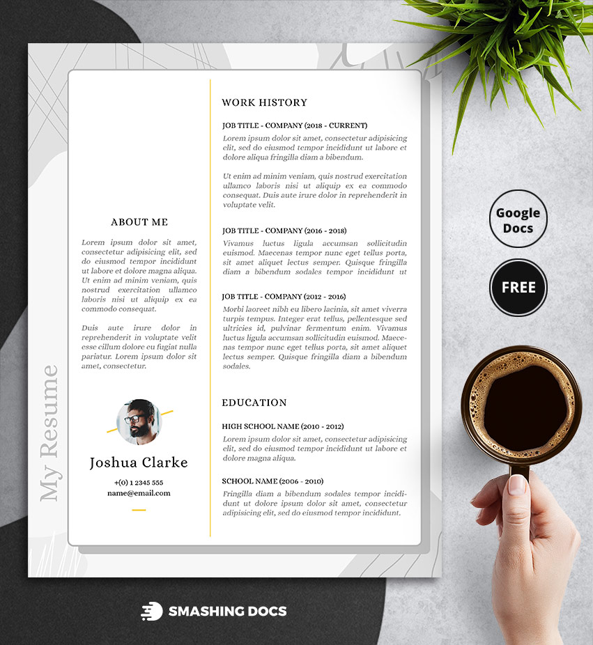 Creative Resume Template for Google Docs