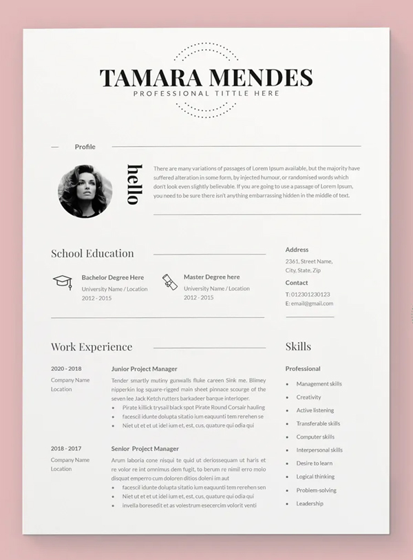 Resume Template / Cv Design