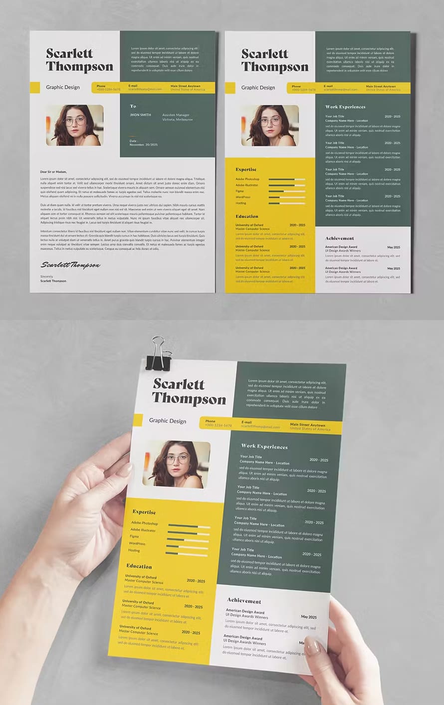 Stylish Resume Template Design