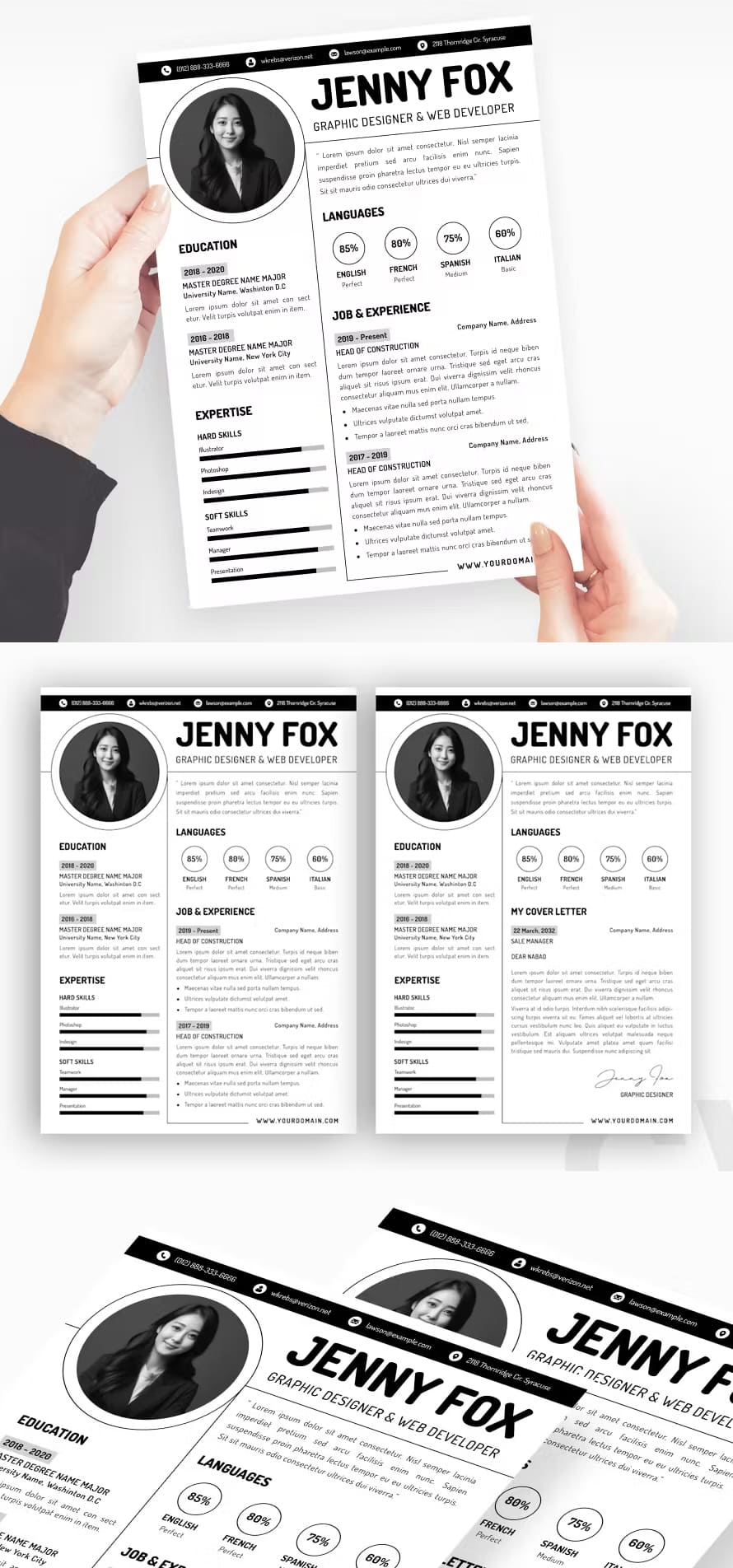 Minimalist Cv Resume Template