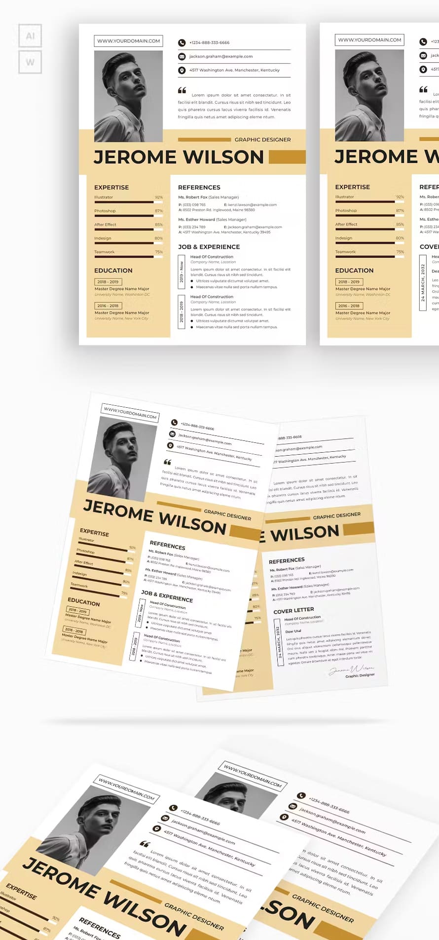 Creative Minimalist Cv Resume Template