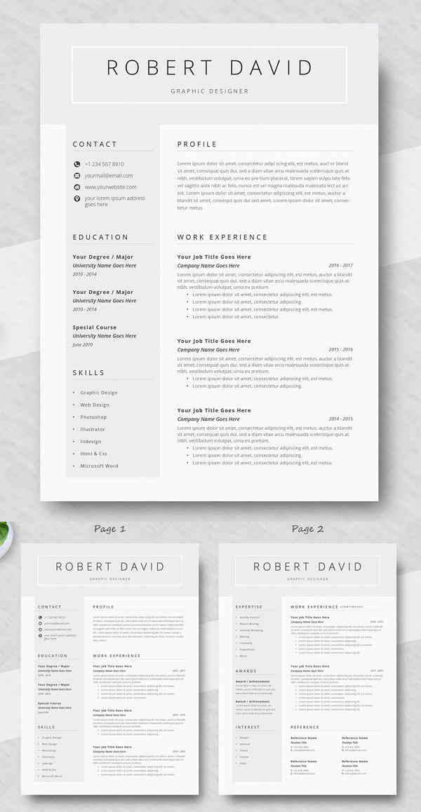 Simple Creative Resume Template