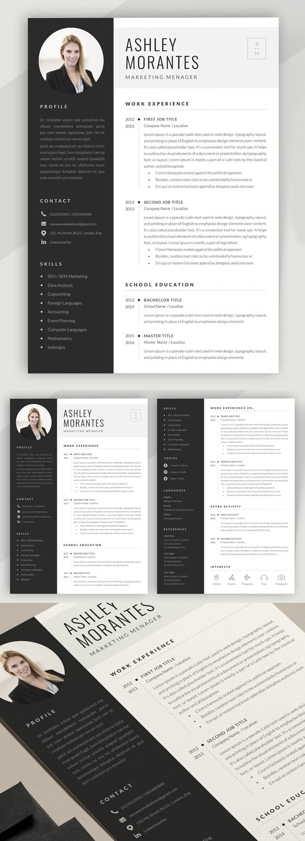 Resume Template Ashley