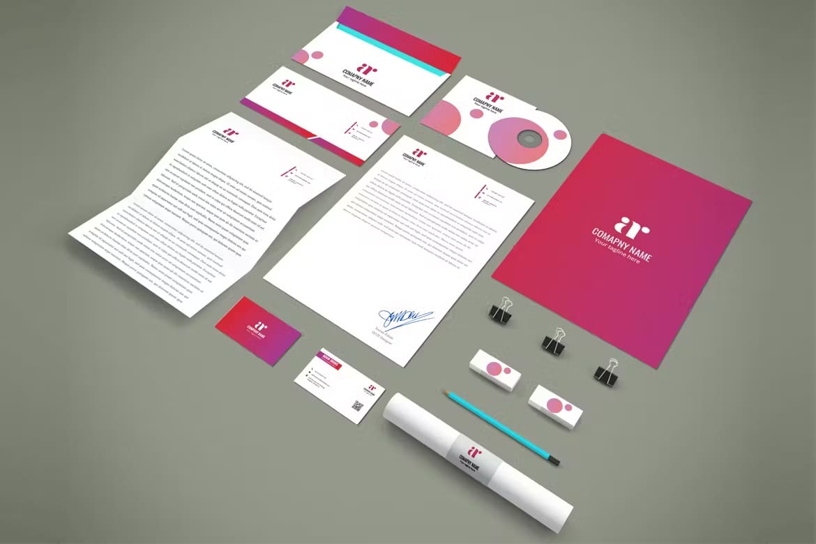 Simple Branding Stationary Set