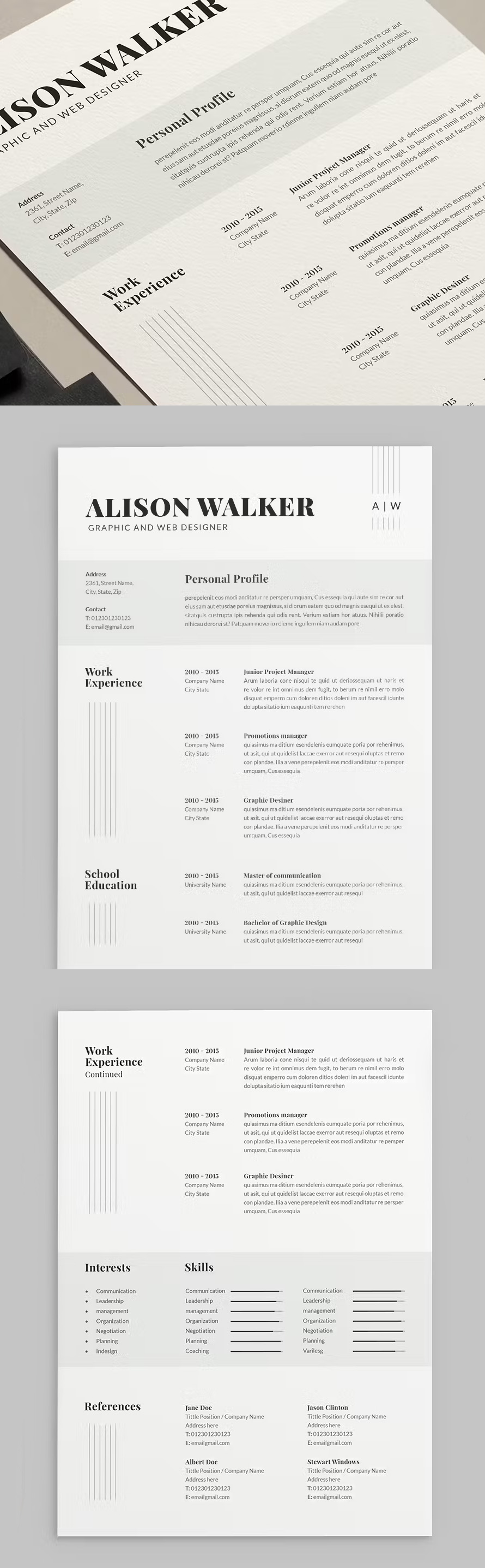 Simple Clean Resume Template