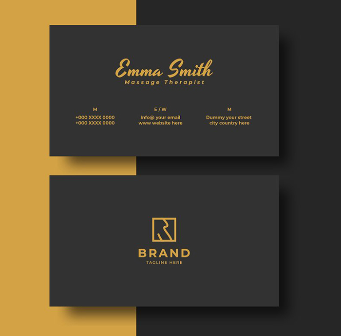 Simple Minimal Business Card Design