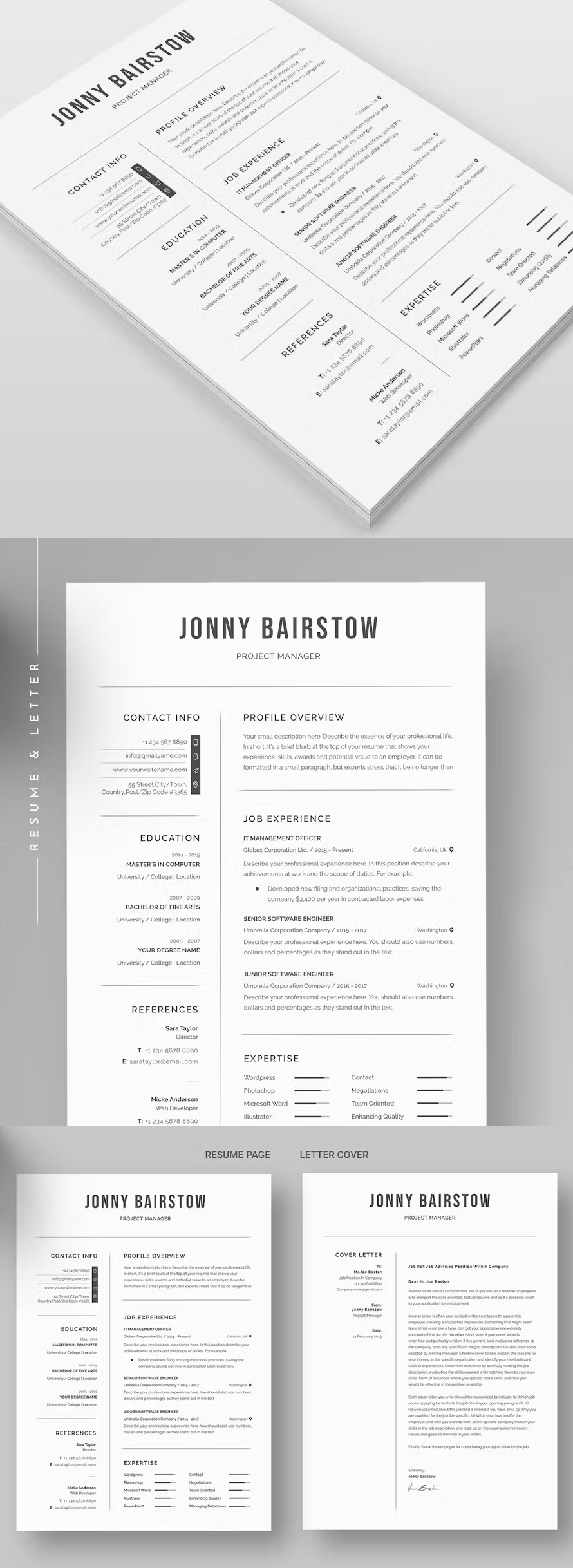 Simple Resume Cv Template