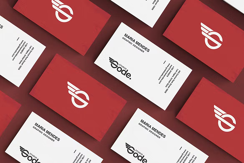 Red Business Card Design