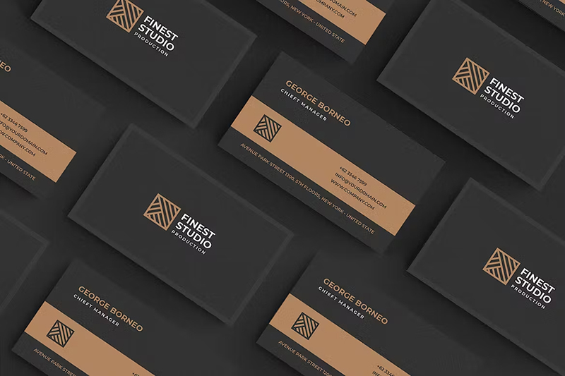 Dark Business Card Design