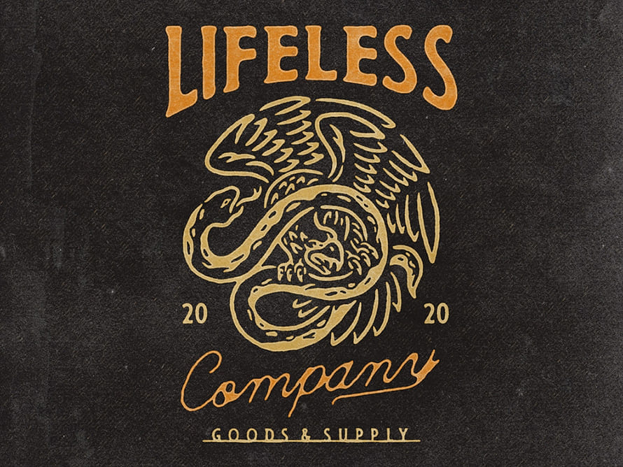 Lifeless Vintage Badge Design by Angon Mangsa